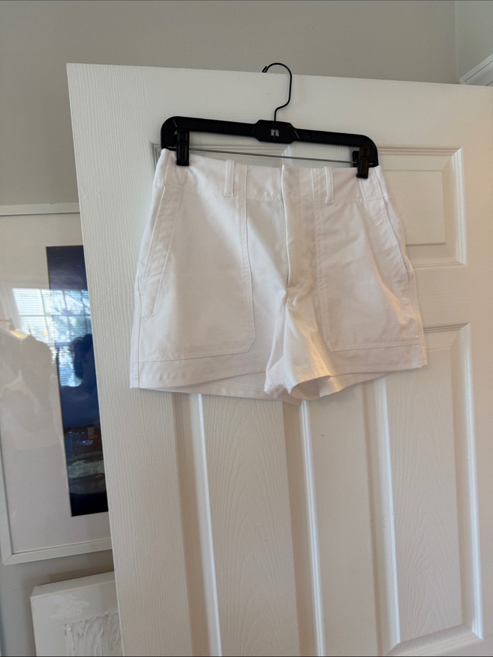 White Women's Casual Pocket Shorts